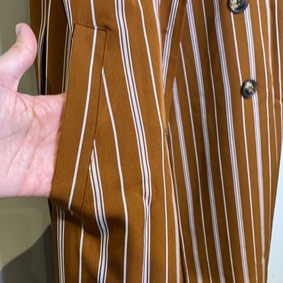 SHEIN sleeveless trench in stripe XS - Picture 5 of 9